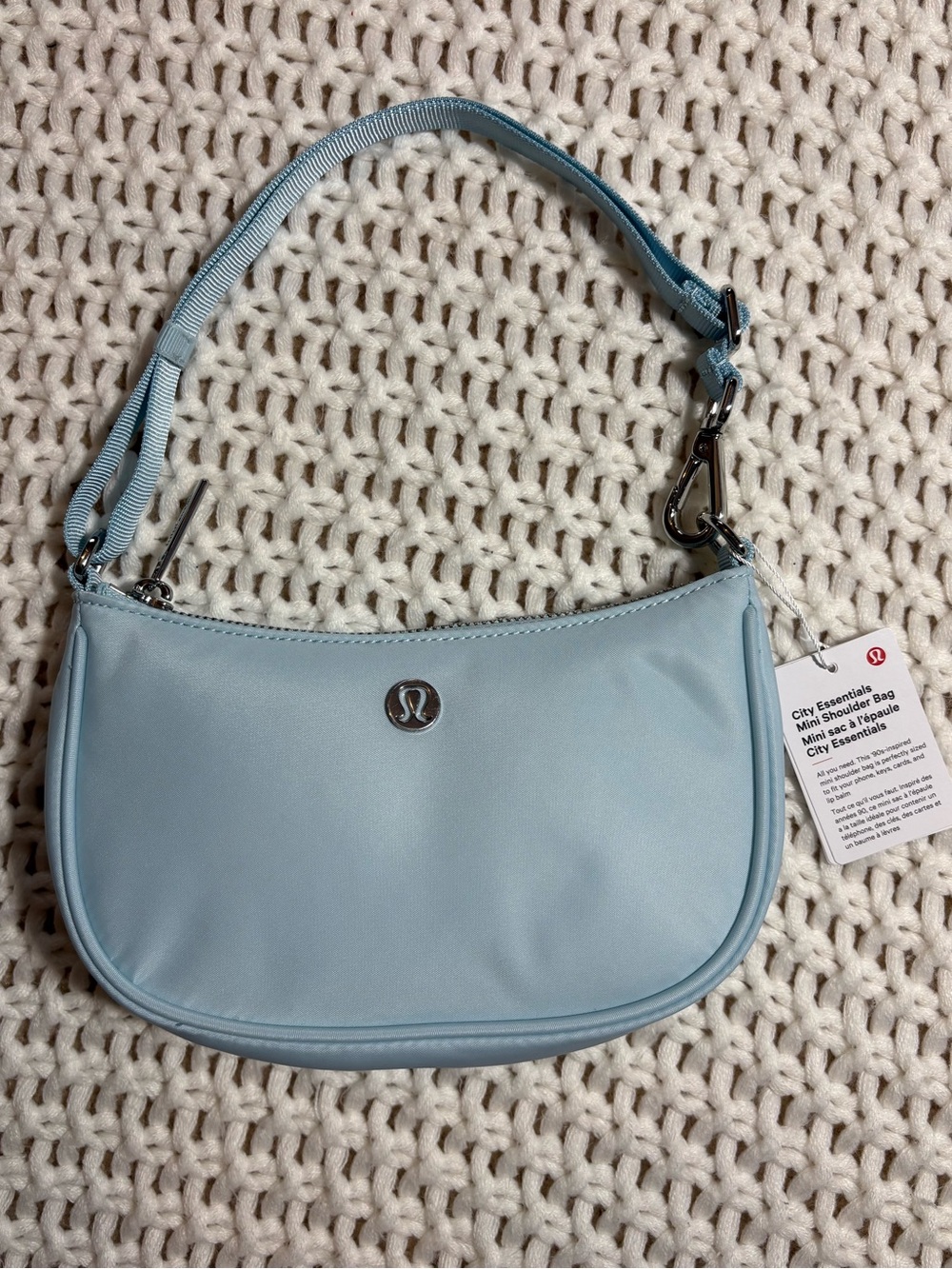 NWT lululemon foam cloud city essentials mini shoulder bag 1L
